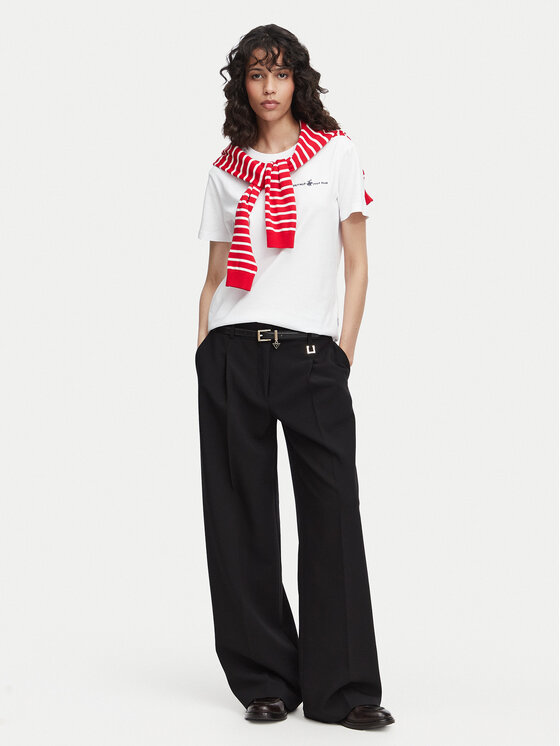 Beverly Hills Polo Club Beverly Hills Polo Club Tričko P-SS26W-TS085 Biela Regular Fit