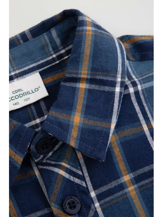 Coccodrillo Coccodrillo Košile WC6136103CHB-014 Modrá Regular Fit