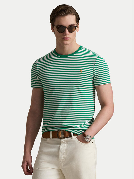 Polo Ralph Lauren Tricou 710956828500 Verde Slim Fit
