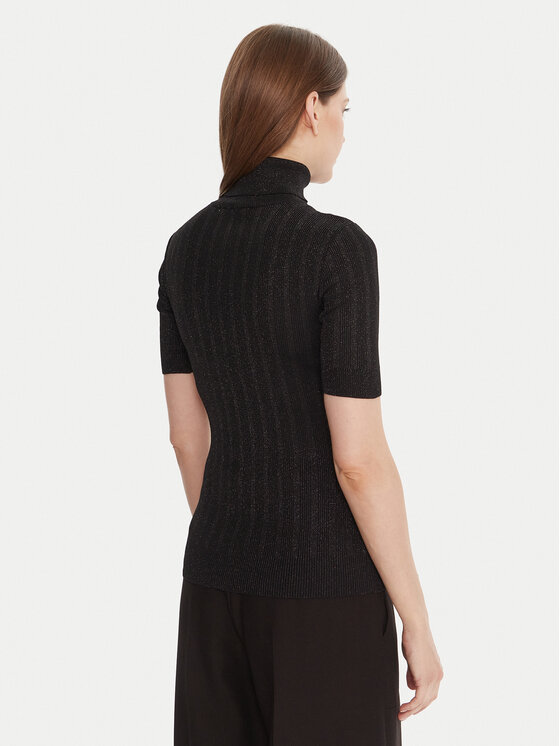 Gaudi Gaudi Krekls ar augstu apkakli 521FD53033 Melns Slim Fit