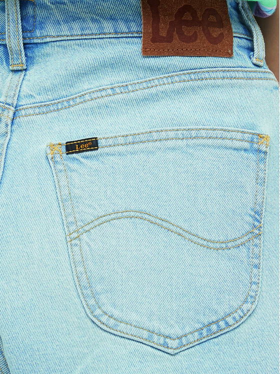 Lee Lee Szorty jeansowe Carol L37CHGB33 112330588 Błękitny Regular Fit