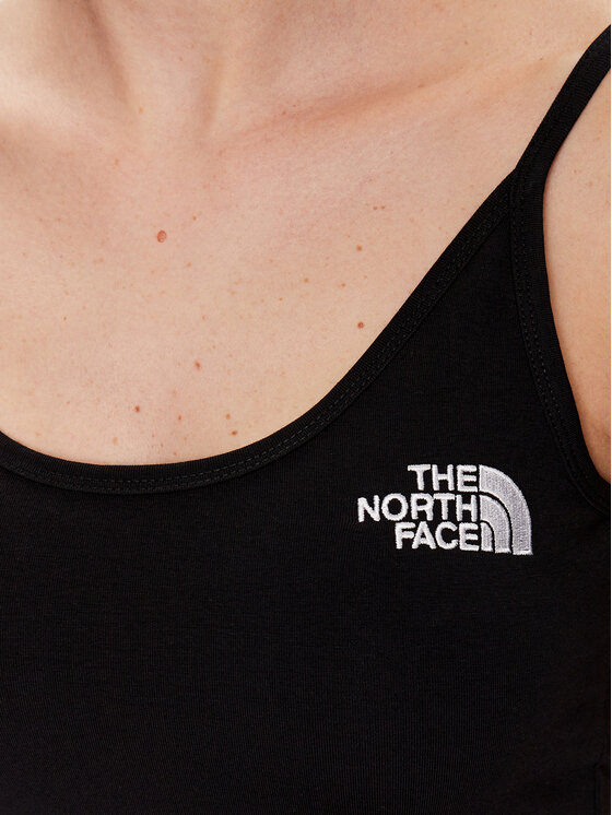 The North Face The North Face топ NF0A55AQ Черен Cropped Fit