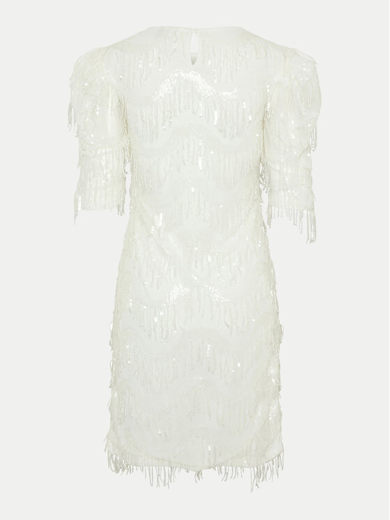 YAS YAS Sukienka koktajlowa Bella 26034900 Biały Regular Fit