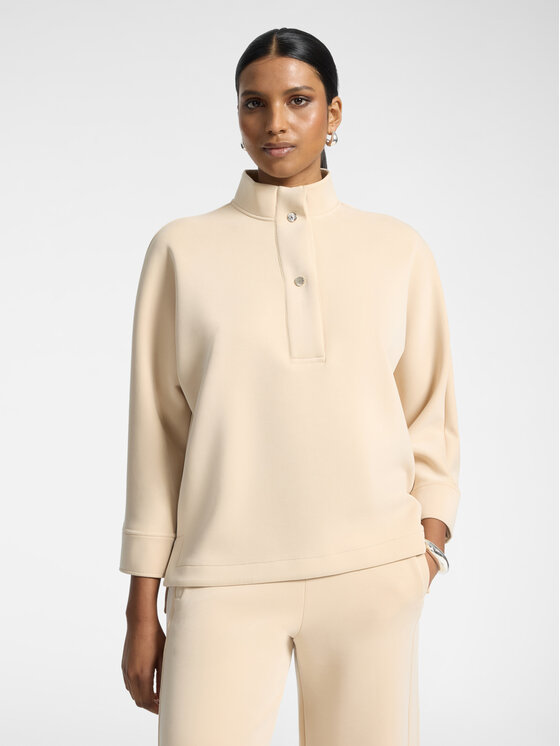 Elena Mirò Elena Mirò Bluza G810Z000681N0A2 Kremowy Boxy Fit