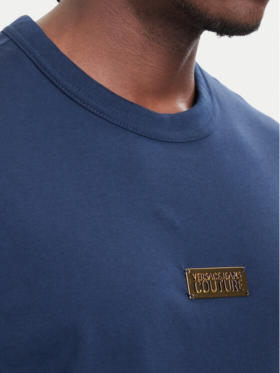 Versace Jeans Couture Versace Jeans Couture Tricou 80GAHT05 CJ00T Bleumarin Regular Fit