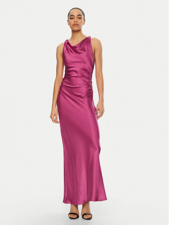 Please Please Kokteilinė suknelė A12NXO6000 Rožinė Slim Fit