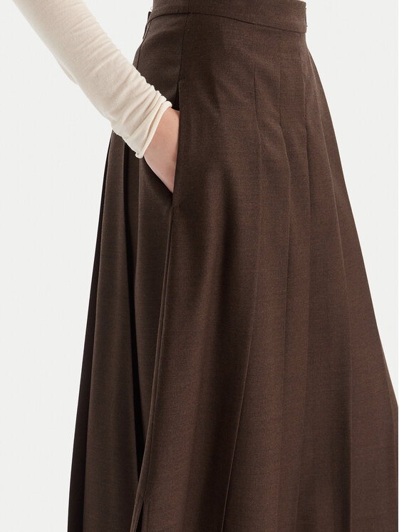 Weekend Max Mara Weekend Max Mara Gonna a trapezio Fastoso 2525106062 Marrone Regular Fit