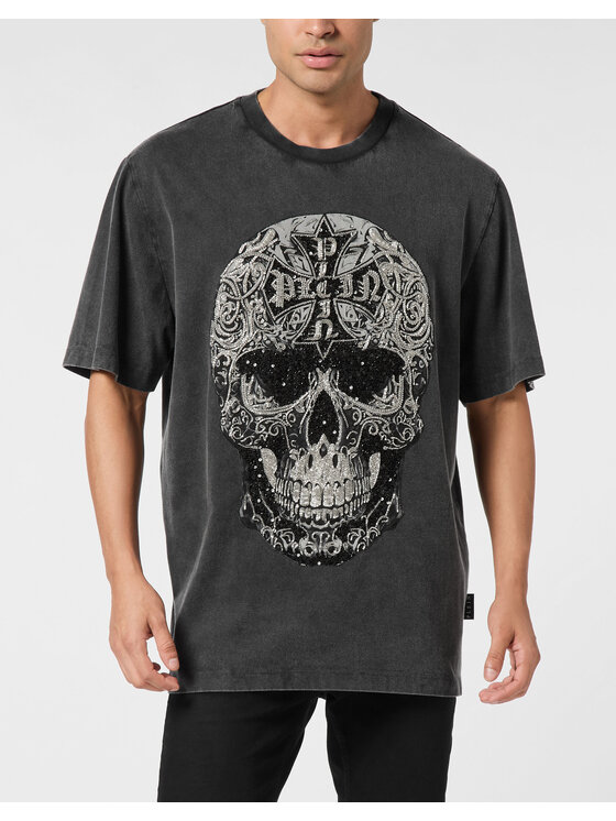 PHILIPP PLEIN PHILIPP PLEIN T-Shirt 26269 Czarny Regular Fit
