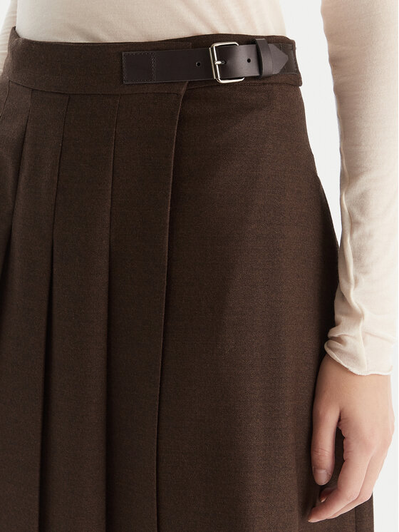 Weekend Max Mara Weekend Max Mara Gonna a trapezio Fastoso 2525106062 Marrone Regular Fit