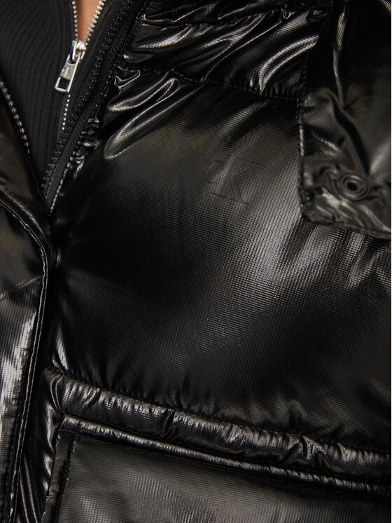 Calvin Klein Jeans Calvin Klein Jeans Giubbotto invernale High Shine J20J221884 Nero Oversize