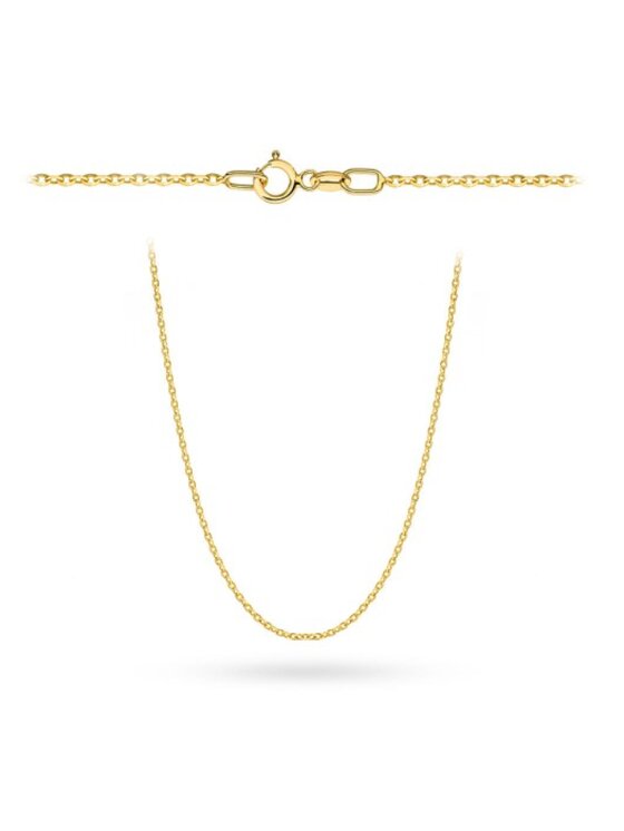 Fugart Fugart Naszyjnik Rolo diamentowany 42 cm FUG1-26-L00034-2 Złoty