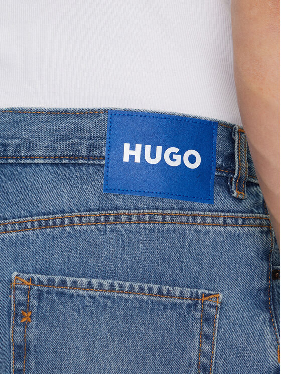HUGO HUGO Szorty jeansowe Skate 50539816 Niebieski Straight Fit