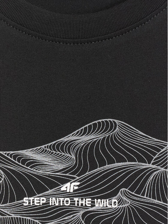 4F 4F T-Shirt TREKKING Czarny Regular Fit