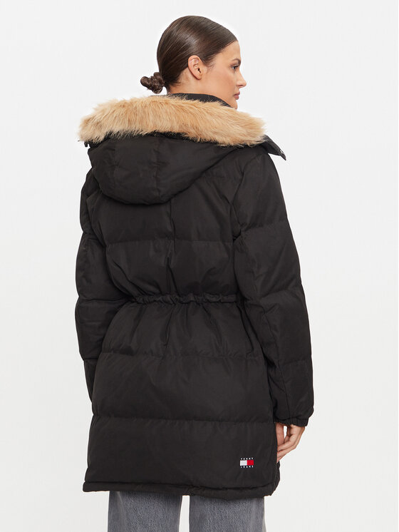 Tommy Jeans Tommy Jeans Pehelykabát Alaska DW0DW18821 Fekete Regular Fit