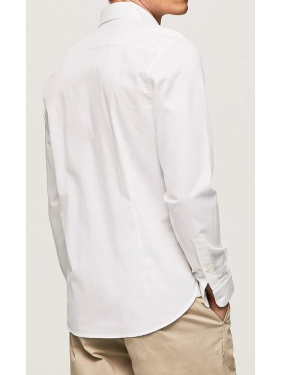 Pepe Jeans Pepe Jeans Koszula PM307770 800 Biały Slim Fit