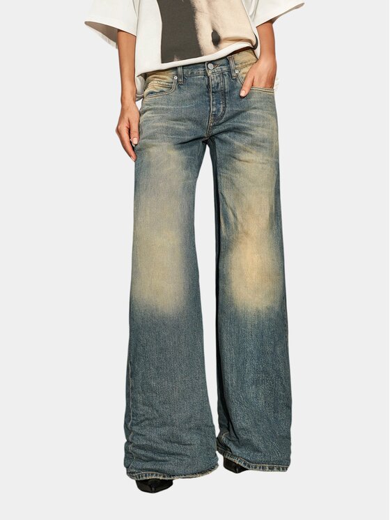 MADE BY SOCIETY MADE BY SOCIETY Spodnie materiałowe OBSIDIAN Jeans - P27233 Niebieski Basic Fit