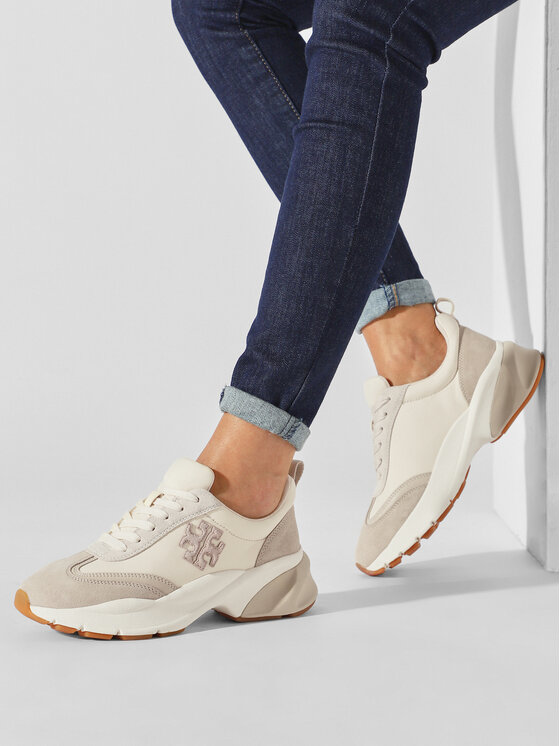 Tory Burch Tory Burch Sneakersy Good Luck Trainer 83833 Écru
