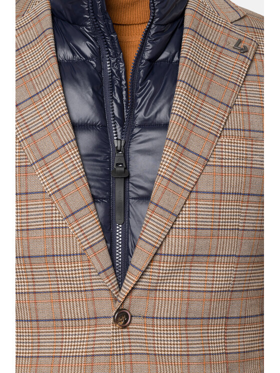 Lancerto Lancerto Marynarka Amberley MA131223000021 Beżowy Slim Fit