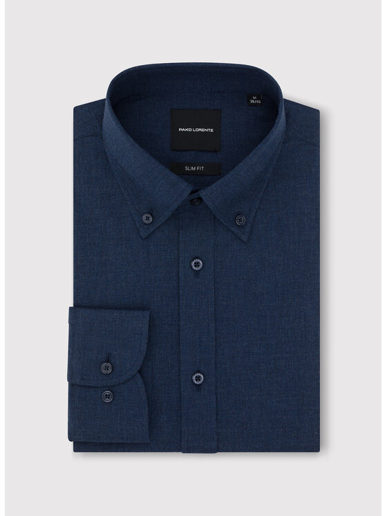Pako Lorente Pako Lorente Koszula P25WF-1X-012 Granatowy Slim Fit
