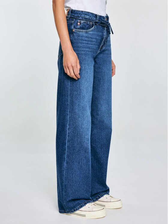 BIG STAR BIG STAR Jeansy ATREA_514_190 Granatowy Wide Fit