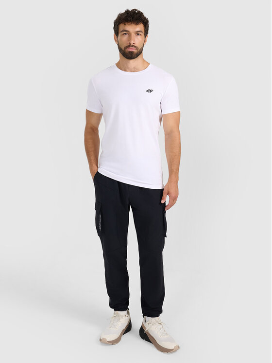 4F 4F T-Shirt NOS Biały Slim Fit