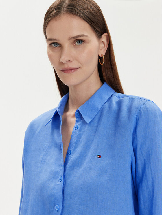 Tommy Hilfiger Tommy Hilfiger Hemd WW0WW42037 Blau Relaxed Fit