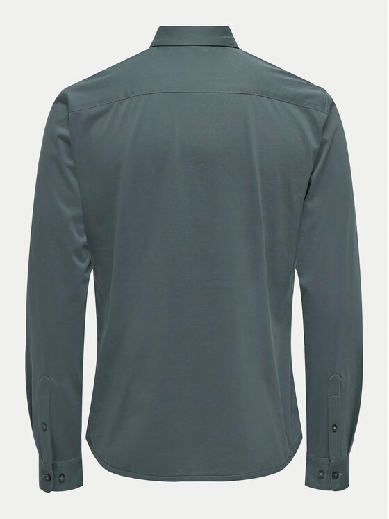 Only & Sons Only & Sons Košulja Robin 22031023 Zelena Slim Fit