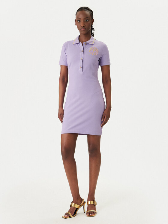 Versace Jeans Couture Versace Jeans Couture Kasdieninė suknelė 80HAOT03 CJ01T Violetinė Slim Fit