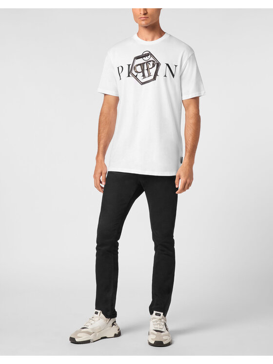 PHILIPP PLEIN PHILIPP PLEIN T-shirt 9423 Bianco Regular Fit