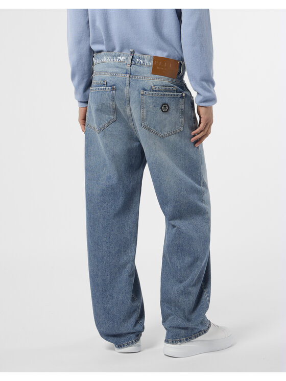 PHILIPP PLEIN PHILIPP PLEIN Jeansy 25915 Niebieski Loose Fit