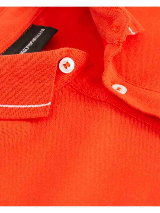 Emporio Armani Emporio Armani Polo 3G1F65 1J46Z Pomarańczowy Slim Fit