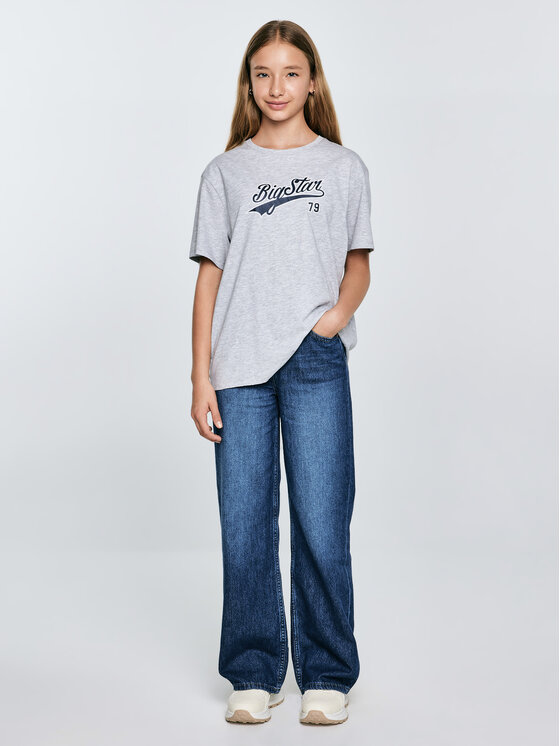 BIG STAR BIG STAR T-Shirt EMILLIA Szary Oversize