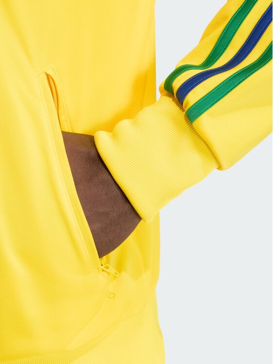 adidas adidas Bluza FIREBIRD Żółty Loose Fit