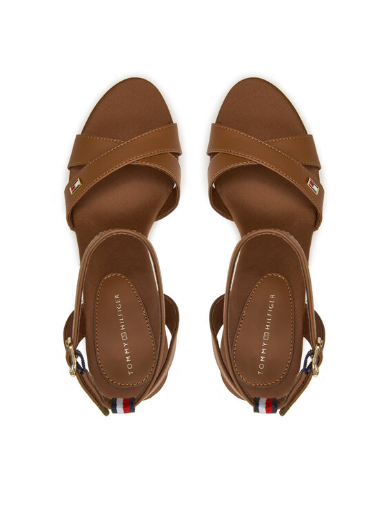 Tommy Hilfiger Tommy Hilfiger Sandali Im Raffia Sandal FW0FW08224 Marrone