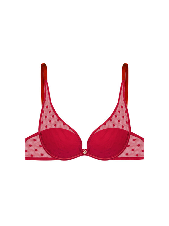 Esotiq Esotiq Biustonosz push-up 40920 Czerwony