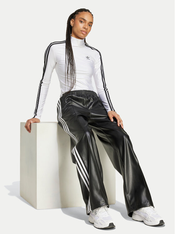 adidas adidas Блузка adicolor 3-Stripes JG1535 Білий Slim Fit