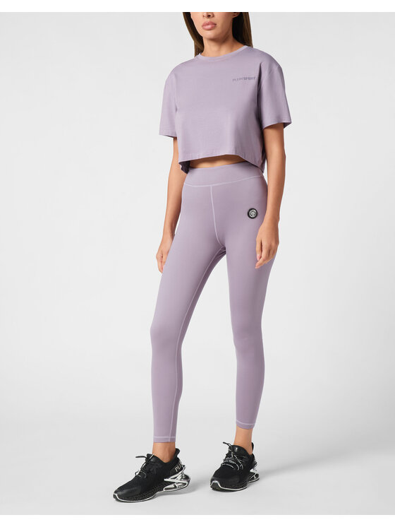 Plein Sport Plein Sport T-Shirt 22409 Fioletowy Regular Fit