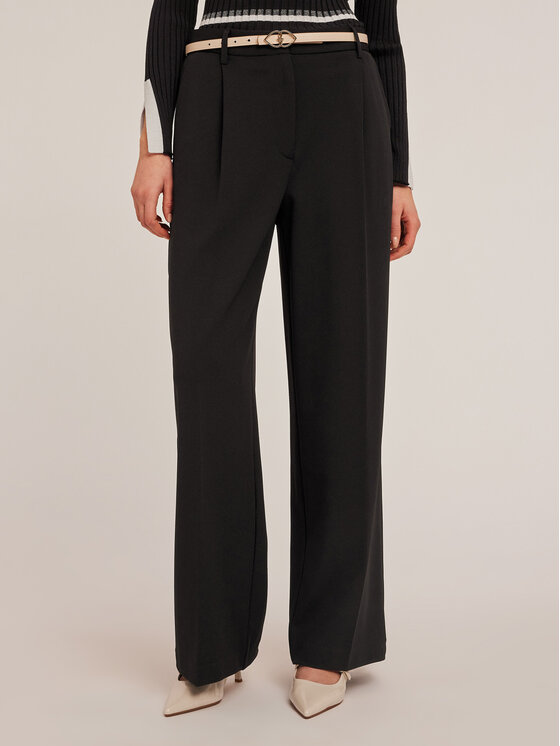 Motivi Motivi Pantaloni di tessuto P191Q003744N033 Nero Over Fit