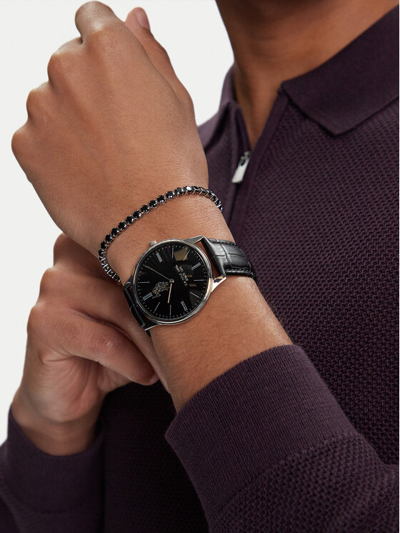 U.S. Polo Assn. U.S. Polo Assn. Pulksteņa un rokassprādzes komplekts Jeremy USP6391TW Melns