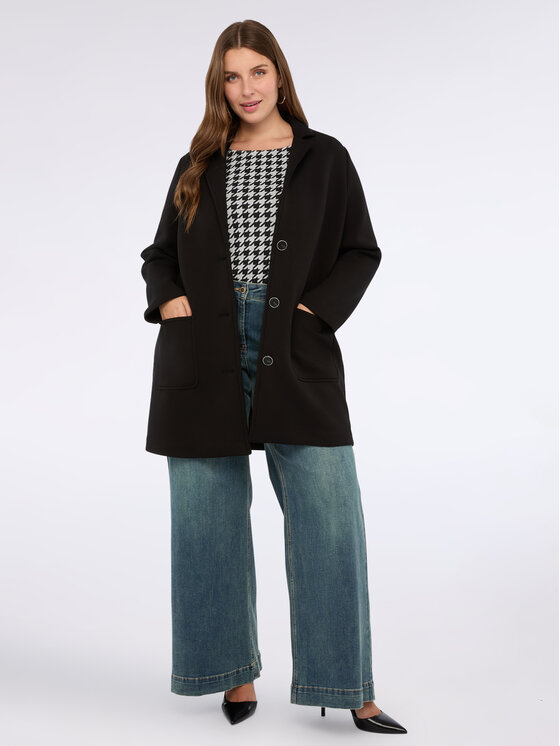 Fiorella Rubino Fiorella Rubino Płaszcz zimowy 0216T000317N033 Czarny Regular Fit