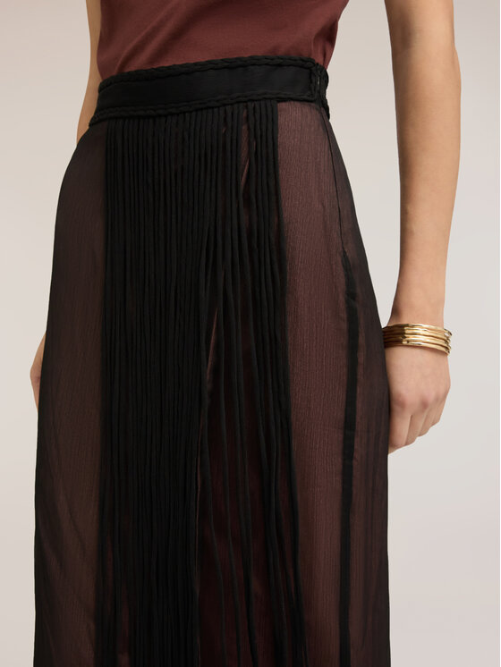 Motivi Motivi Spódnica maxi 1052Q101224N033 Czarny Regular Fit