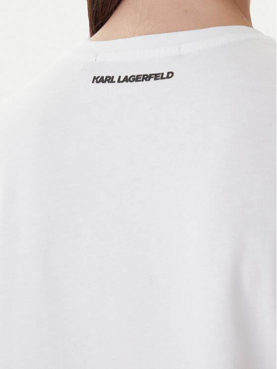 KARL LAGERFELD KARL LAGERFELD T-Shirt A1W17019 Bílá Regular Fit