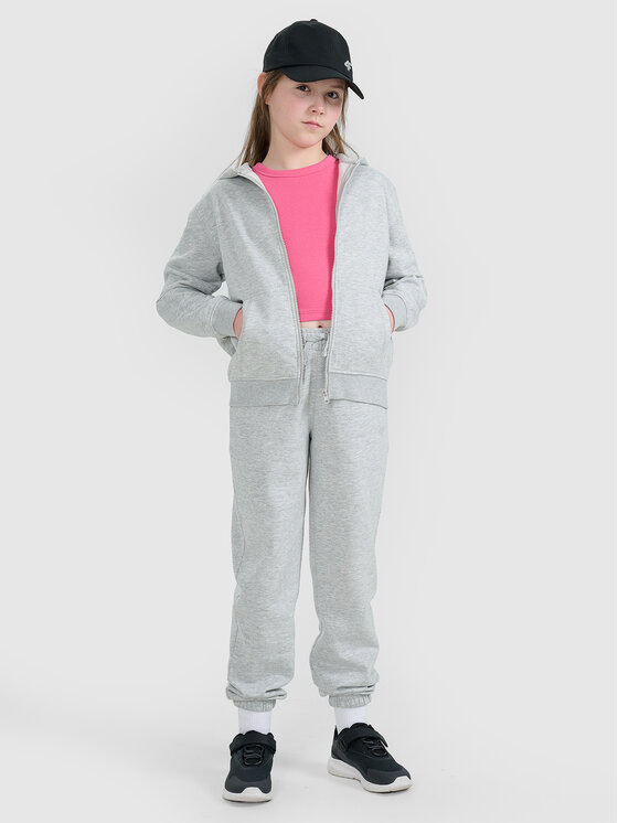 4F 4F Bluza BASIC+ Szary Oversize