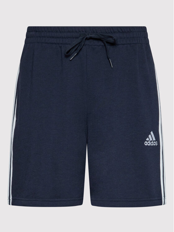 adidas adidas Спортни шорти Essentials French Terry 3-Stripes GK9598 Тъмносин Regular Fit
