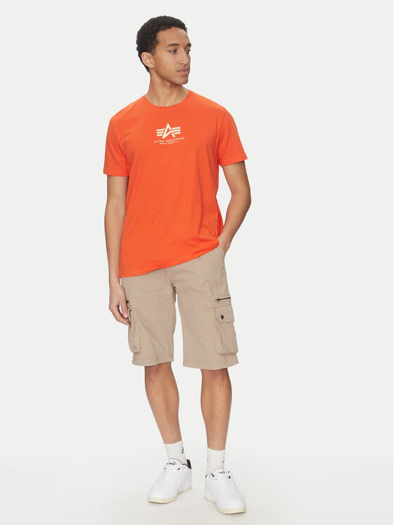 Alpha Industries Alpha Industries Šortky z materiálu 136250 Béžová Regular Fit