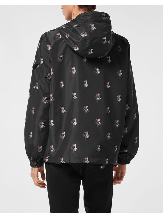 PHILIPP PLEIN PHILIPP PLEIN Wiatrówka 27023 Czarny Regular Fit
