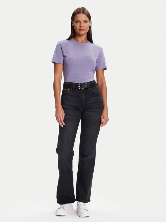 Tommy Hilfiger Tommy Hilfiger Tricou New Cody WW0WW40587 Violet Slim Fit