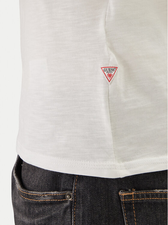 Guess Guess Tričko F6GI12 K6XN4 Biela Regular Fit