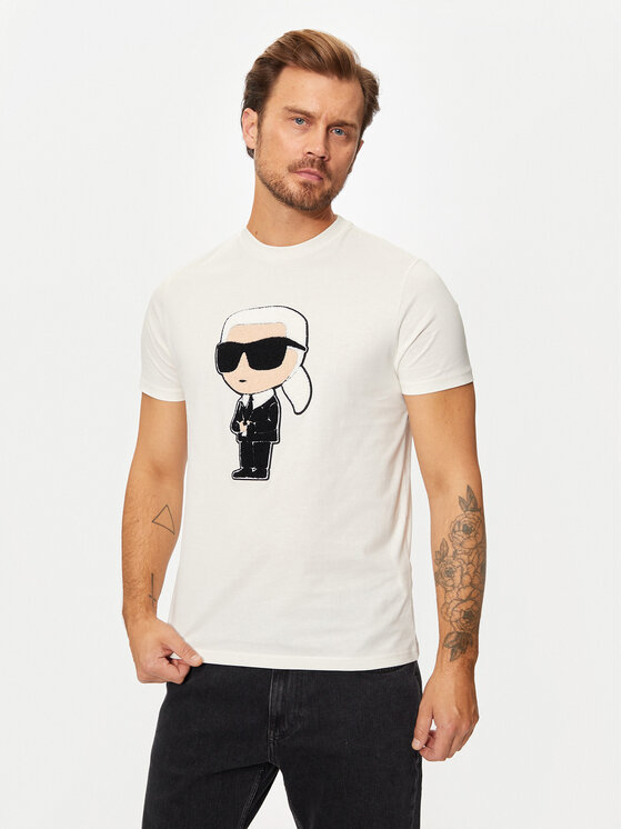 Férfi Póló KARL LAGERFELD, Méret: 3XL, Fehér, 755075 544250