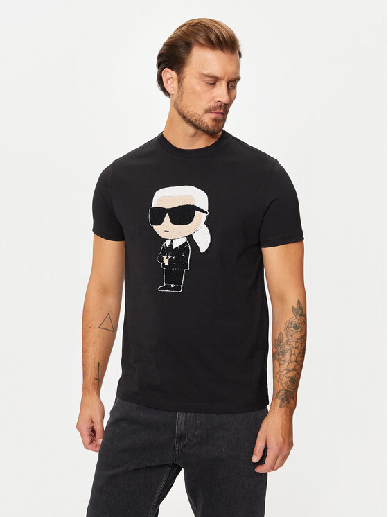 KARL LAGERFELD T-krekls 755075 544250 Melns Regular Fit